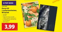 Lidl TOP 2000 Zeszyt A5 z uszlachetnieniem oferta
