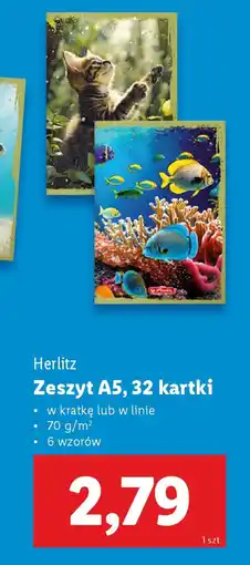 Lidl Herlitz Zeszyt A5 oferta