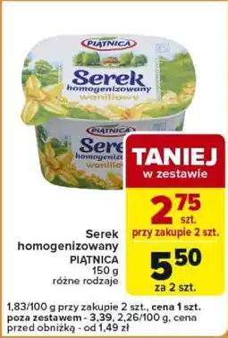 Carrefour Express Serek homogenizowany PIĄTNICA oferta