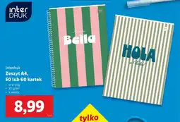 Lidl Interdruk Zeszyt A4 oferta
