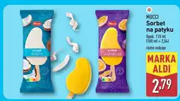 ALDI Lody sorbet różne rodzaje Mucci oferta