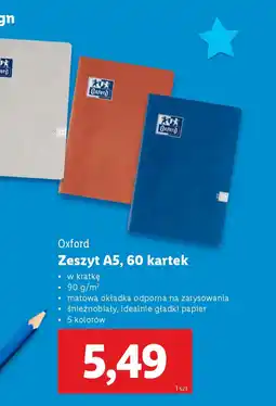 Lidl Oxford Zeszyt A5 oferta