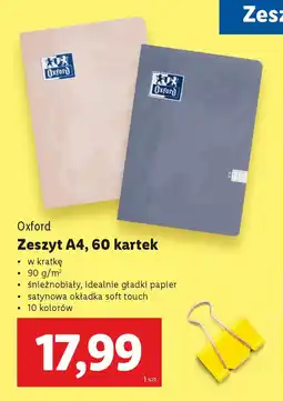 Lidl Oxford Zeszyt A4 oferta