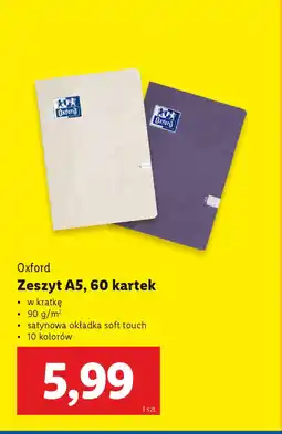 Lidl Oxford Zeszyt A5 oferta