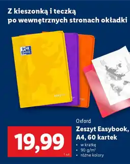 Lidl Oxford Zeszyt Easybook, A4 oferta