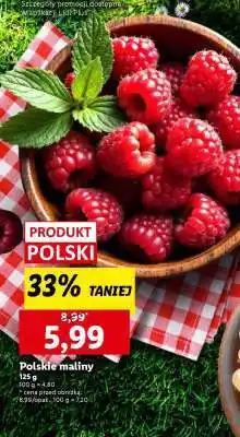 Lidl Polskie maliny oferta