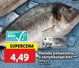 Lidl Dorada patroszona, z certyfikatem ASC oferta