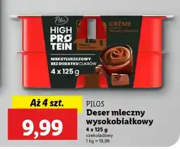 Lidl Pilos Deser mleczny wysokobiałkowy oferta