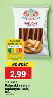 Lidl KULJANKA Paluszki z serem topionym i solą oferta