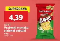 Lidl ŁAPSY Prażynki o smaku zielonej cebulki oferta
