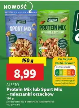 Lidl Alesto Protein Mix lub Sport Mix – mieszanki orzechów oferta