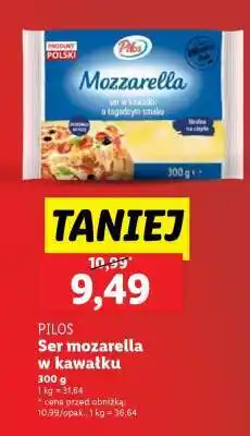 Lidl Pilos Ser Mozzarella w kawałku oferta
