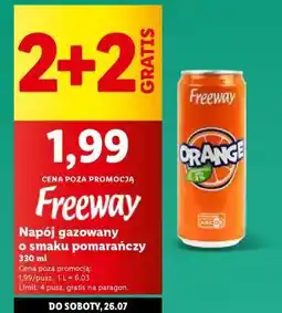 Lidl Freeway Napój gazowany o smaku pomarańczy oferta