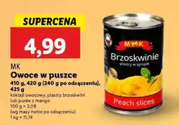 Lidl MK Owoce w puszce oferta