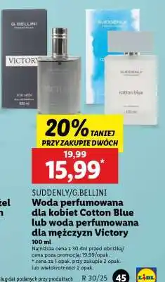 Lidl SUDDENLY/G. BELLINI Woda perfumowana oferta