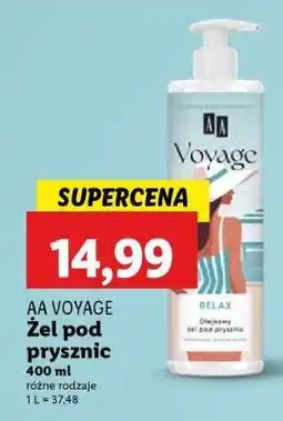 Lidl AA VOYAGE Żel pod prysznic oferta