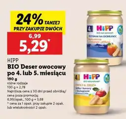 Lidl HIPP BIO Deser owocowy po 4. lub 5. miesiącu oferta