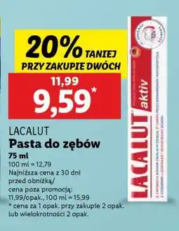 Lidl Lacalut pasta do zębów oferta