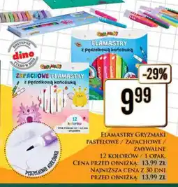 Dino FLAMASTRY z pędzelkową końcówką oferta
