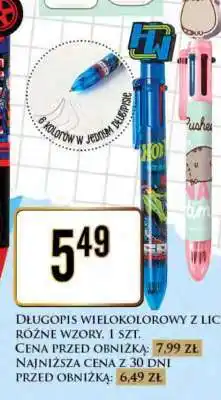 Dino DŁUGOPIS WIELOKOLOROWY Z LIC oferta