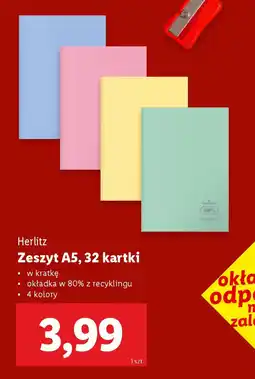 Lidl Herlitz Zeszyt A5 oferta