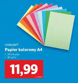 Lidl Crelando Papier kolorowy A4 oferta