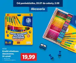 Lidl ASTRA Kredki ołówkowe dwustronne oferta