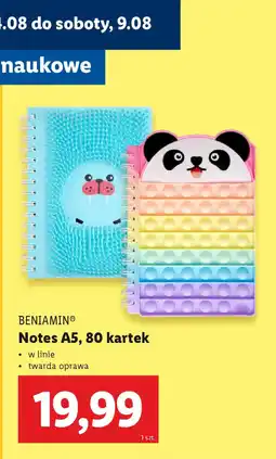 Lidl ΒΕΝΙΑΜΙΝ Notes A5 oferta
