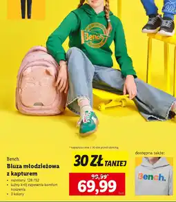 Lidl Bench. Bluza młodzieżowa z kapturem oferta