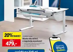 Lidl LIVARNO home Biurko dla dzieci, z regulacją wysokości oferta