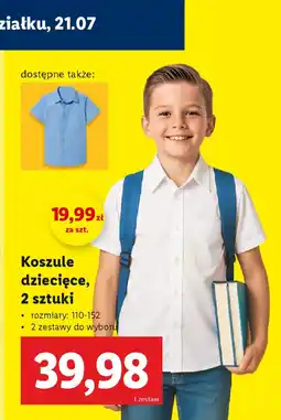 Lidl Koszule dziecięce oferta