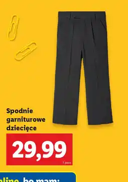 Lidl Spodnie garniturowe dziecięce oferta