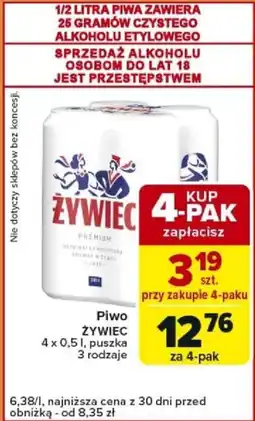 Carrefour Express Piwo ŻYWIEC oferta