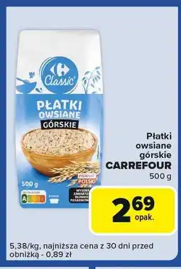 Carrefour Express Płatki owsiane górskie Carrefour oferta
