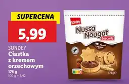 Lidl Ciastka z kremem orzechowym Sondey oferta