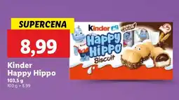 Lidl Batonik Kinder Happy Hippo oferta