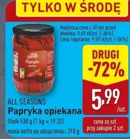 ALDI Papryka opiekana All Seasons oferta