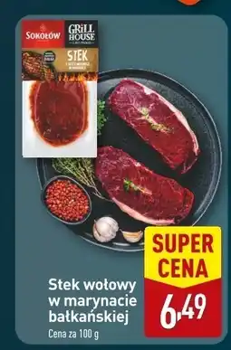 ALDI Stek wołowy w marynacie bałkańskiej Sokołów Grill House oferta