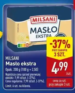 ALDI Masło ekstra MILSANI oferta