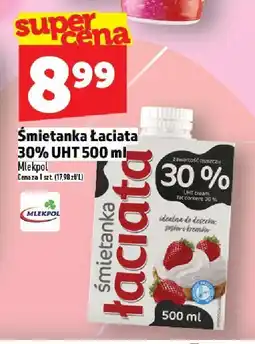 Topaz Śmietanka łaciate 30% UHT Mlekpol oferta