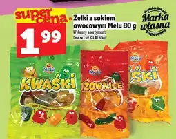 Topaz Żelki z sokiem owocowym Melu 80g oferta