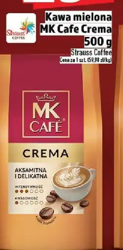 Topaz Kawa mielona MK Cafe Crema 500g Strauss Coffee oferta