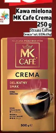 Topaz Kawa mielona MK Cafe Crema 250g Strauss Coffee oferta