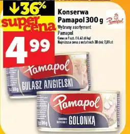 Topaz Konserwa Pamapol gulasz angielski/golonka oferta