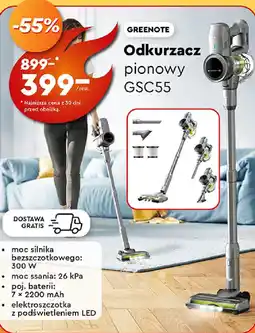 Biedronka GREENOTE Odkurzacz pionowy GSC55 oferta