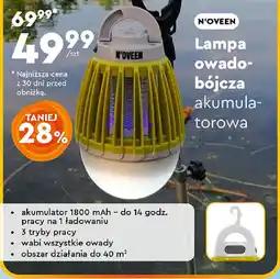 Biedronka N'OVEEN Lampa owadobójcza akumulatorowa oferta