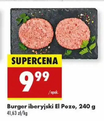 Biedronka Burger iberyjski El Pozo oferta