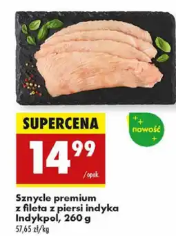 Biedronka Sznycle premium z fileta z piersi indyka Indykpol oferta