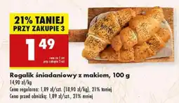 Biedronka Rogalik śniadaniowy z makiem Biedronka oferta