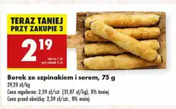 Biedronka Borek ze szpinakiem i serem Biedronka oferta